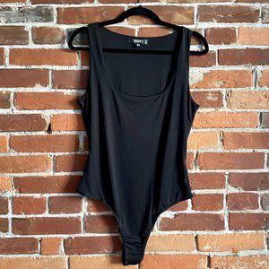 Missguided Black Seamless Scoop Bodysuit (US10)